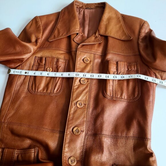Vintage Pacific Garments Couture Originale Nestels Canada Sears leather jacket. - Picture 9 of 10